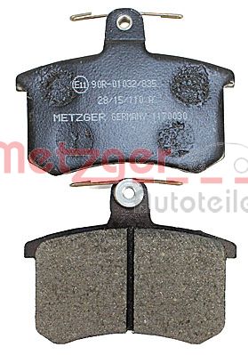 METZGER 1170030 GREENPARTS Bremsbelagsatz, Scheibenbremse